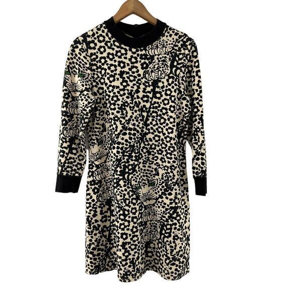 Free People Vintage Leopard Animal Print Dress